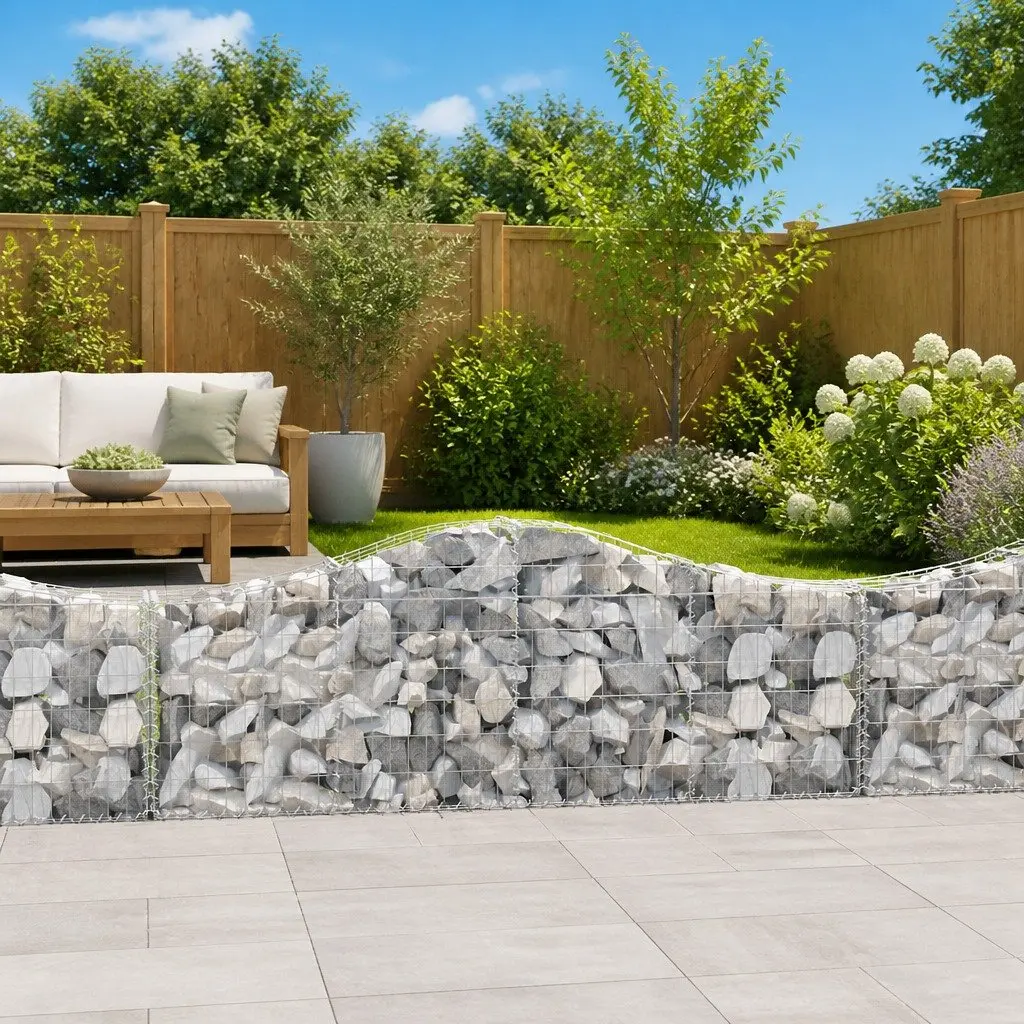 Arched Gabion Baskets for Outdoor Use
