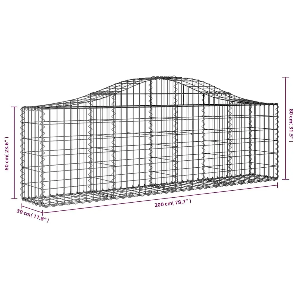 Arched Gabion Baskets for Outdoor Use