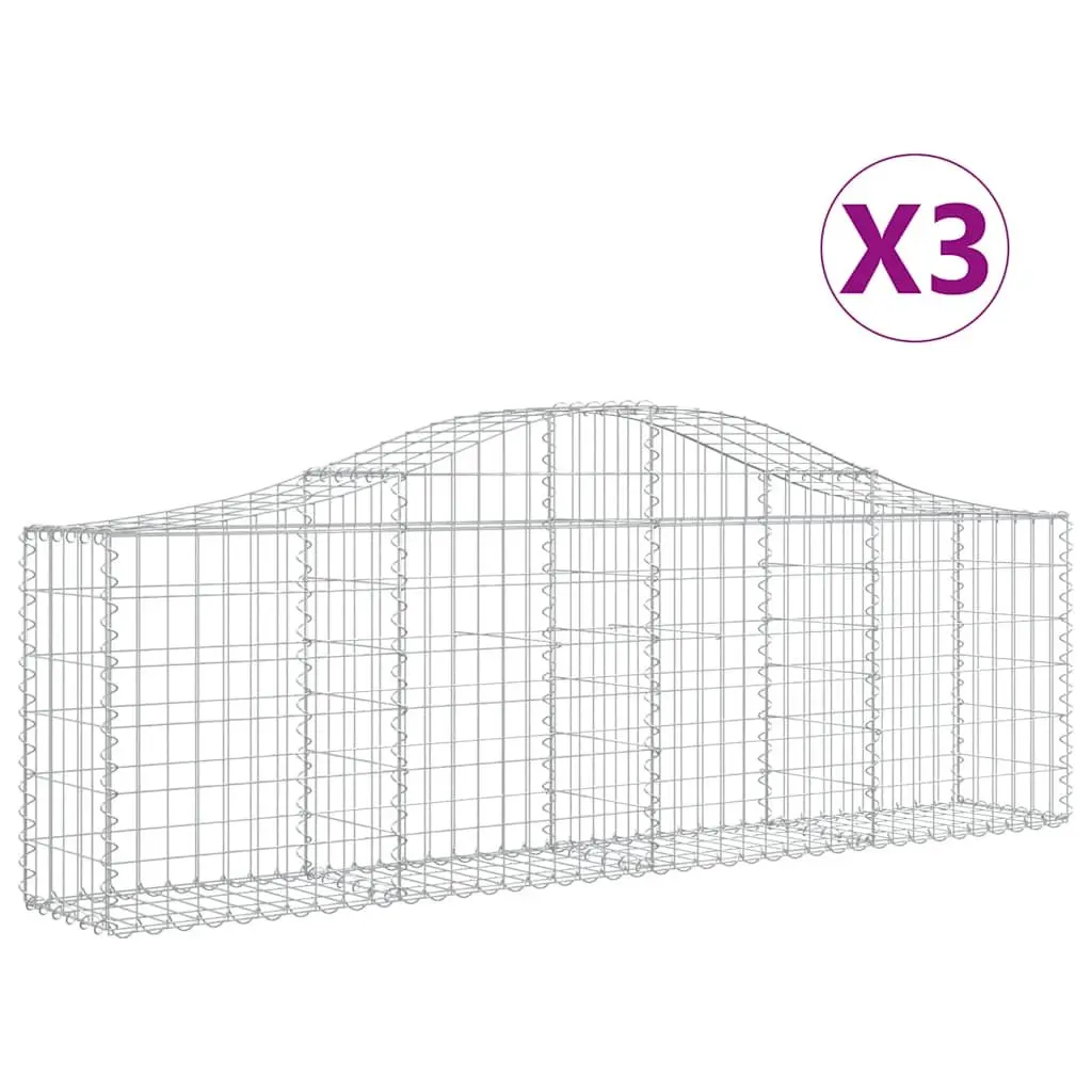Arched Gabion Baskets Set for Garden Barriers