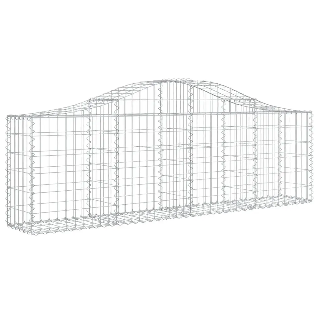5 pcs Arched Gabion Baskets for Outdoor Spaces
