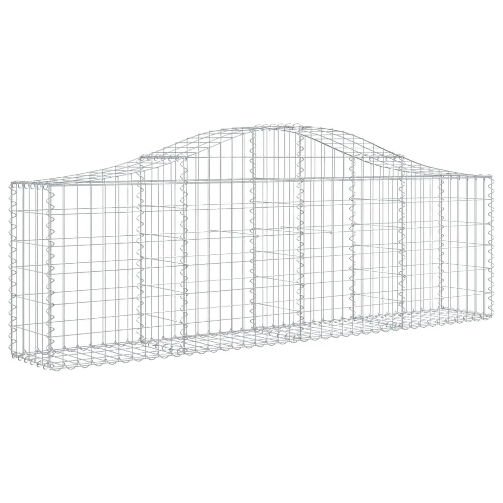 Arched Gabion Baskets 7 pcs for Garden Barriers
