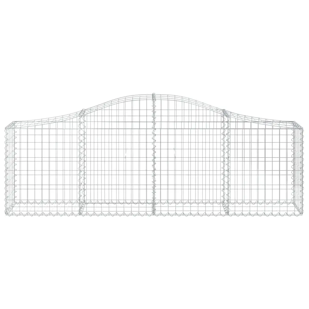 Arched Gabion Baskets 7 pcs for Garden Barriers
