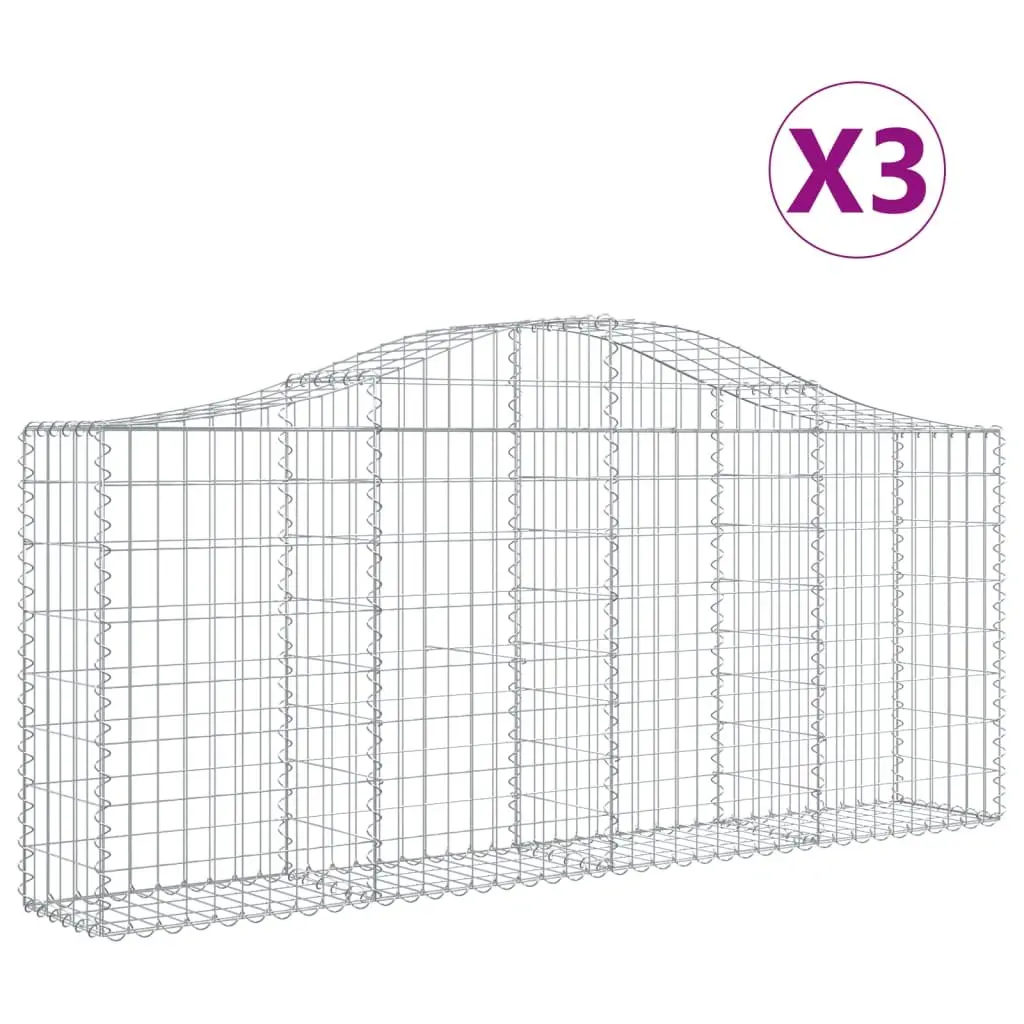 Arched Gabion Baskets for Outdoor Use
