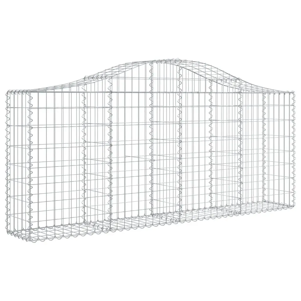 6 pcs Arched Gabion Baskets for Durable Outdoor Barriers