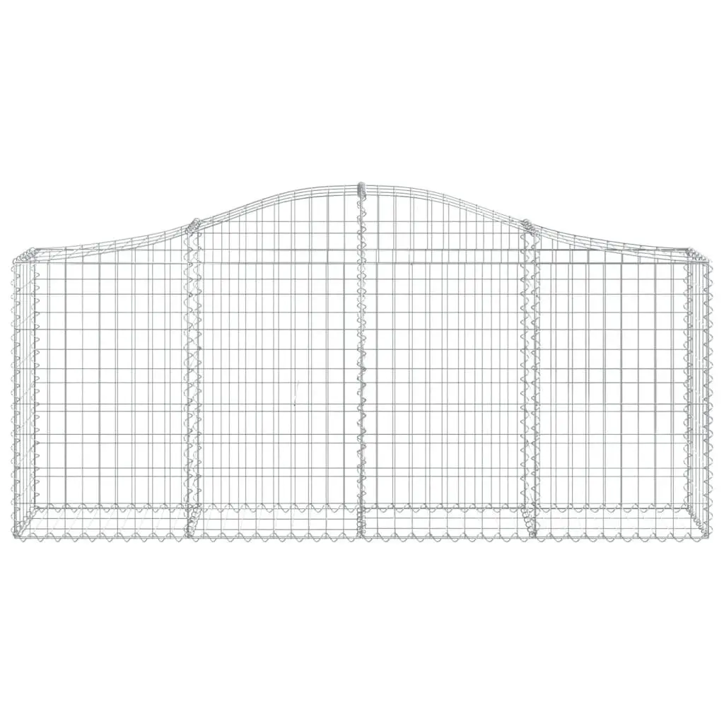 6 pcs Arched Gabion Baskets for Durable Outdoor Barriers