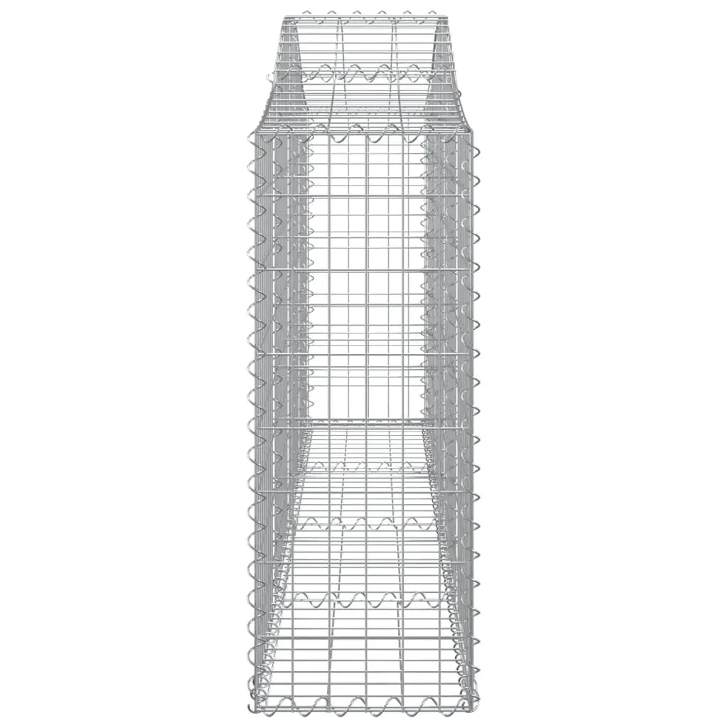 6 pcs Arched Gabion Baskets for Durable Outdoor Barriers