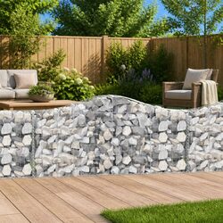 Premium Arched Gabion Baskets Set of 9 for Outdoor Use