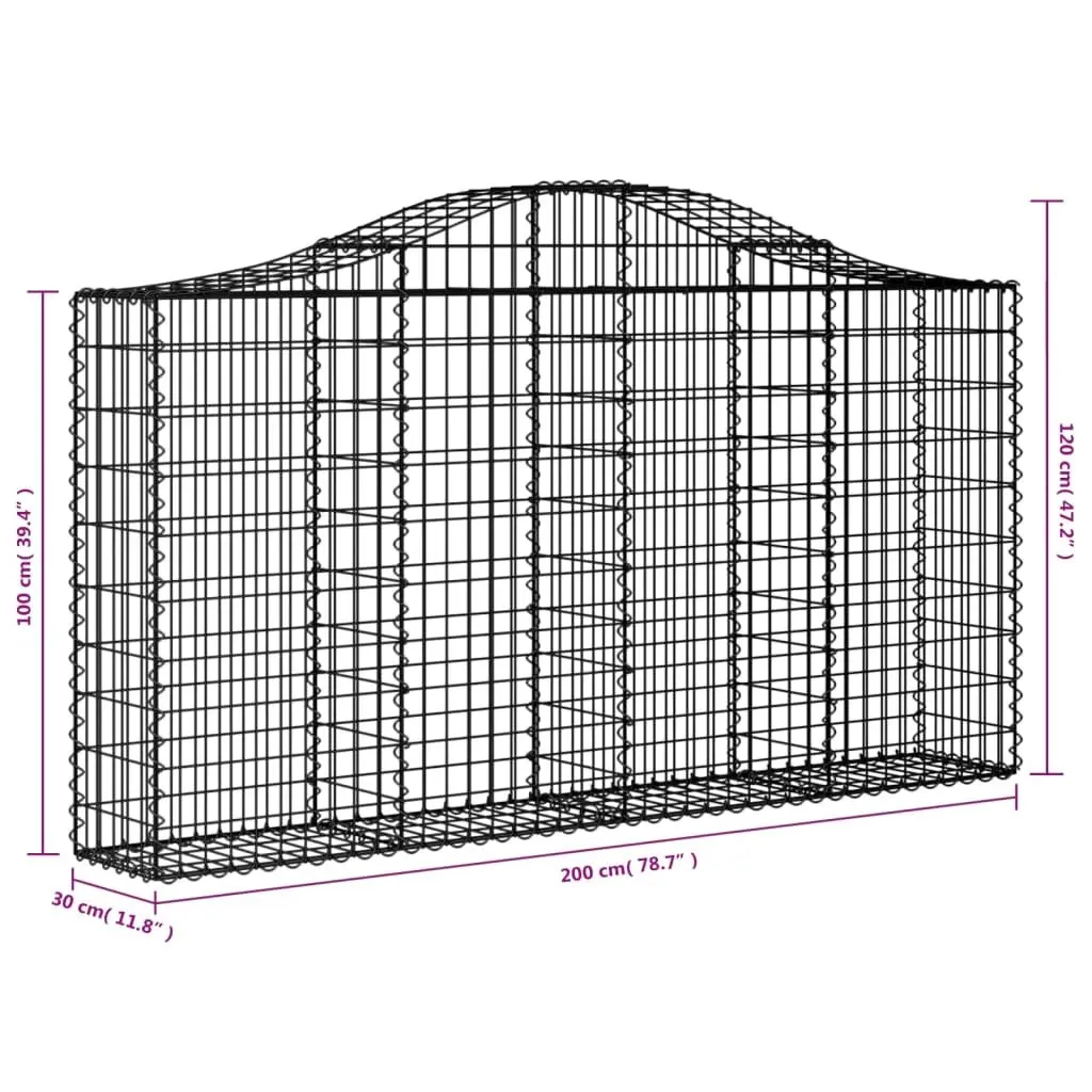 Arched Gabion Baskets for Outdoor Use