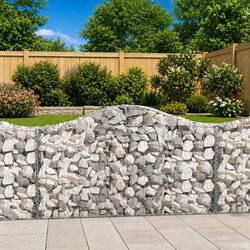 Decorative Arched Gabion Baskets 4 Pack for Gardens