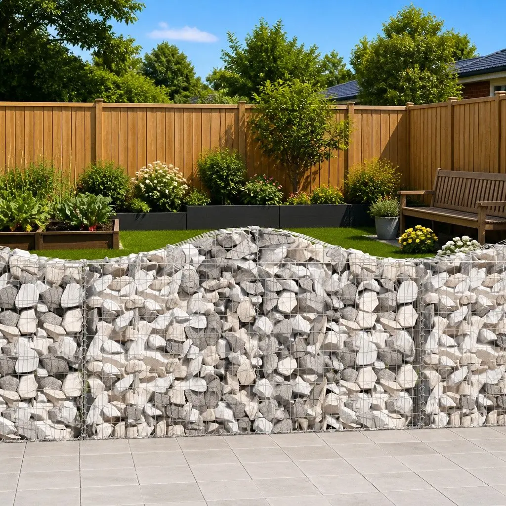 Arched Gabion Baskets Set for Outdoor Use