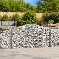 Durable Arched Gabion Baskets Set of 8 for Outdoor Use