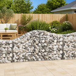 Durable 9-Piece Arched Gabion Baskets for Gardens