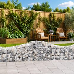 Sturdy Arched Gabion Baskets Set for Garden Barriers
