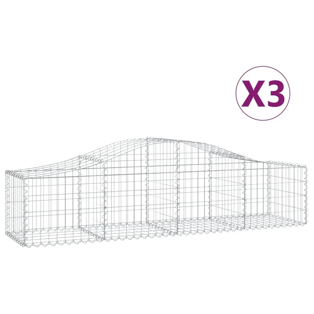 Arched Gabion Baskets Set for Garden Barriers