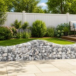 Durable Arched Gabion Baskets 4 pcs for Outdoor Design