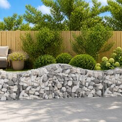 Durable Arched Gabion Baskets Set of 3 for Gardens