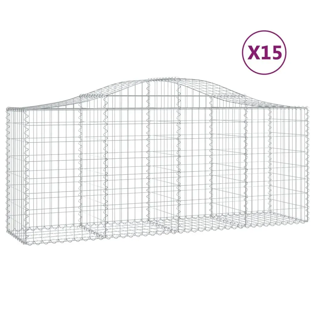 Arched Gabion Baskets for Garden Barriers