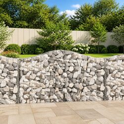 Durable Arched Gabion Baskets Set of 11 for Outdoor Use