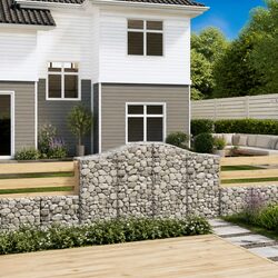 Decorative Arched Gabion Baskets Set for Your Garden