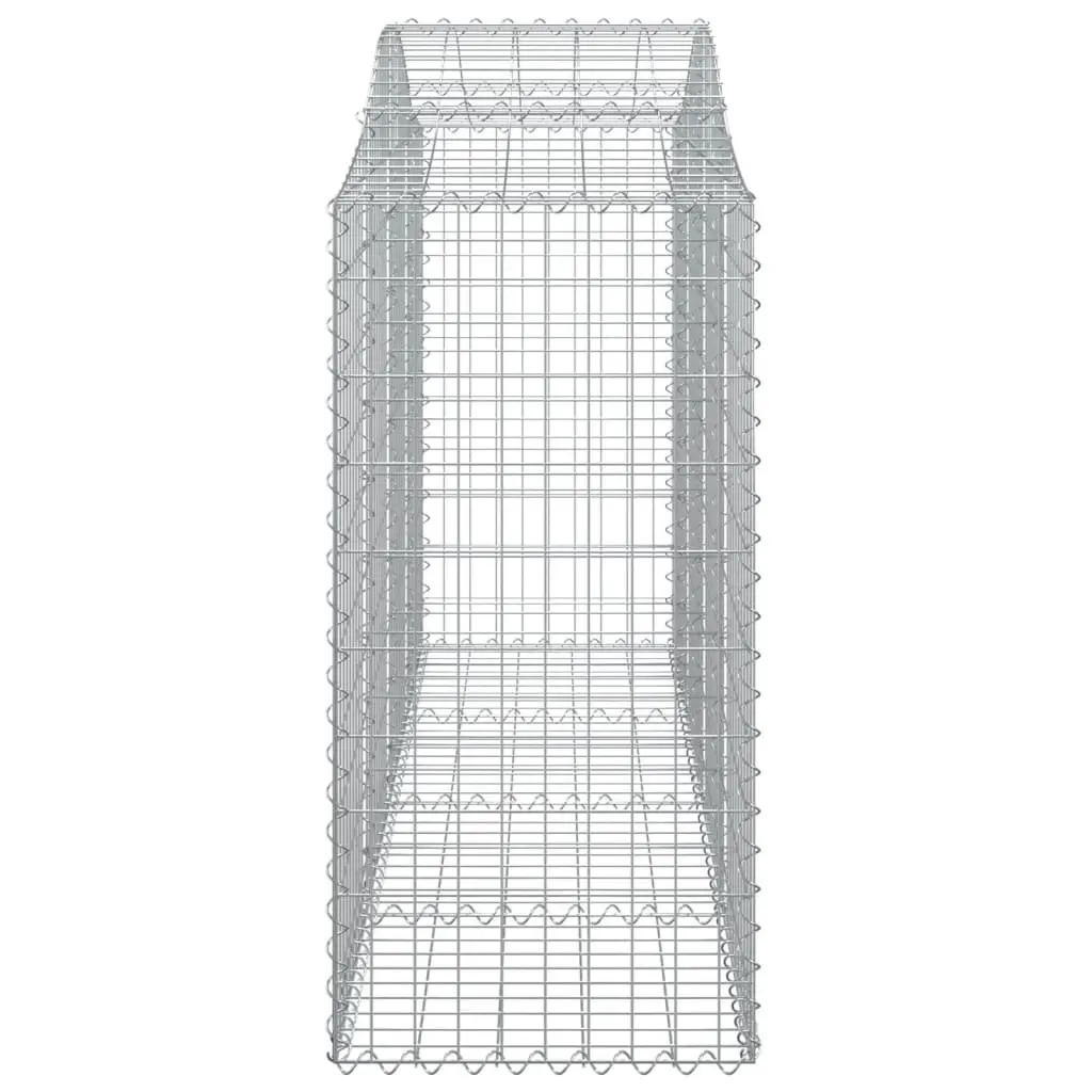 Arched Gabion Baskets 3 pcs Garden Barrier Retaining Wall Decorative Outdoor
