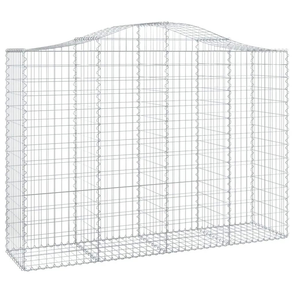 Arched Gabion Baskets 2pc Durable Garden Barrier System