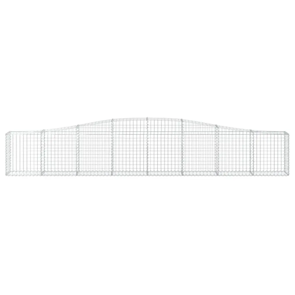 Arched Gabion Baskets 2 pcs for Garden Barriers