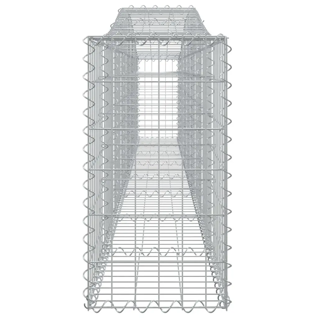Arched Gabion Baskets 2 pcs for Garden Barriers