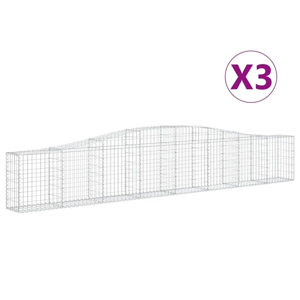 Arched Gabion Baskets Set for Garden Barriers