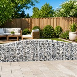 5-Piece Arched Gabion Baskets for Stylish Gardens