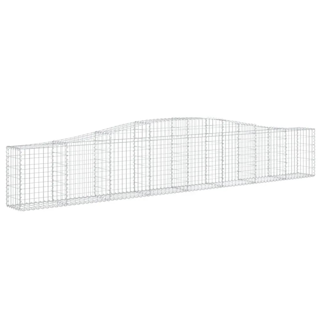 Arched Gabion Baskets 5 pcs 400x30x60/80 cm Garden Decorative Retaining Wall