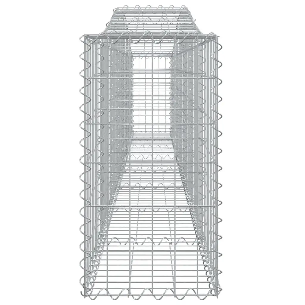 Arched Gabion Baskets 5 pcs 400x30x60/80 cm Garden Decorative Retaining Wall