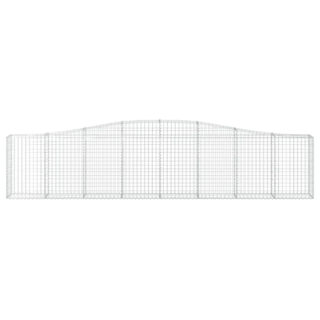 Arched Gabion Baskets 2 pcs 400x30x80/100 cm