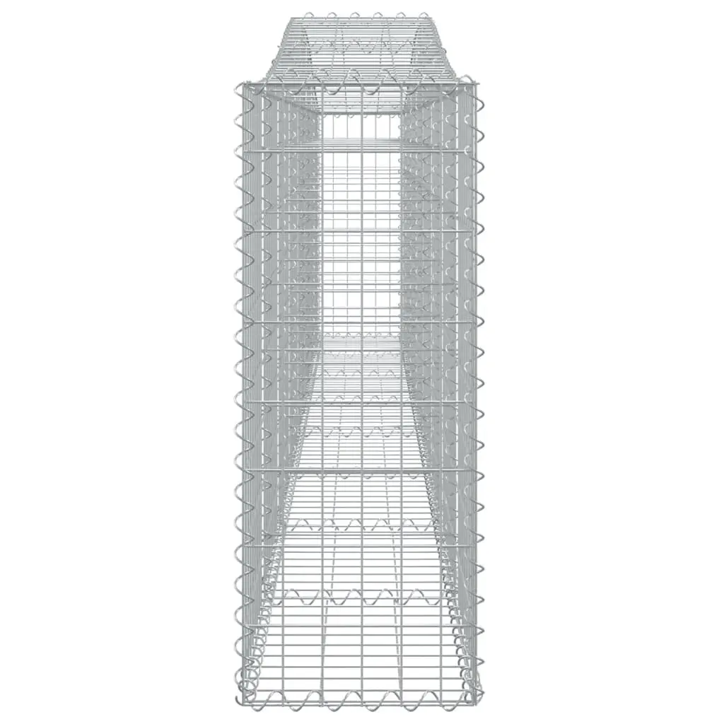 Arched Gabion Baskets 2 pcs 400x30x80/100 cm