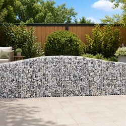 Premium Arched Gabion Baskets 4 pcs 400x30x80/100 cm
