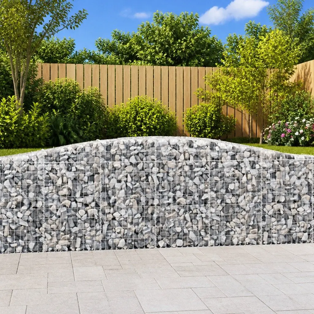 Arched Gabion Baskets 5 pcs 400x30x80/100 cm