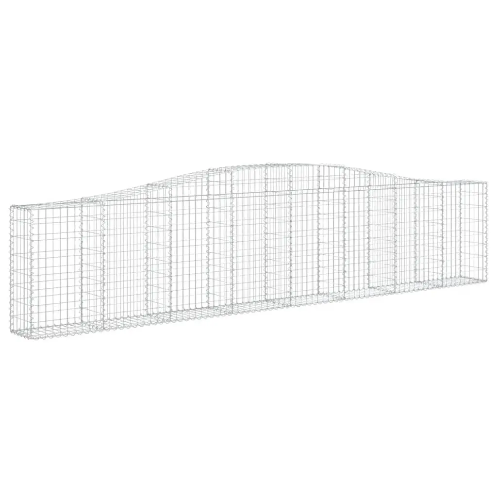 Arched Gabion Baskets 5 pcs 400x30x80/100 cm