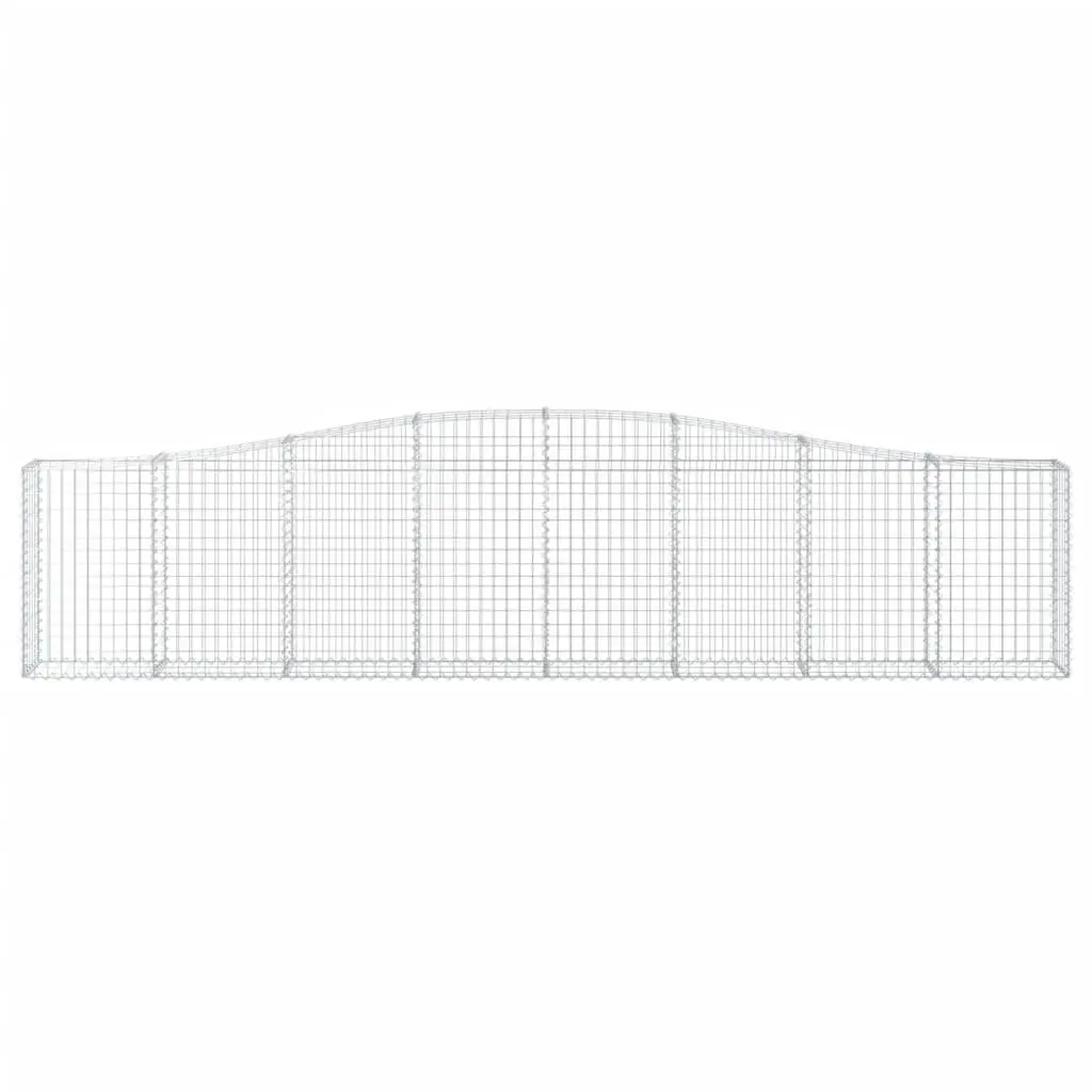 Arched Gabion Baskets 5 pcs 400x30x80/100 cm