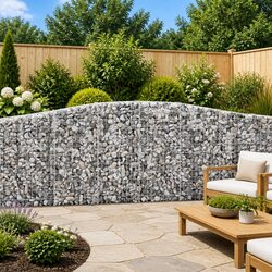 Durable Gabion Baskets Set of 6 for Decorative Garden Barriers
