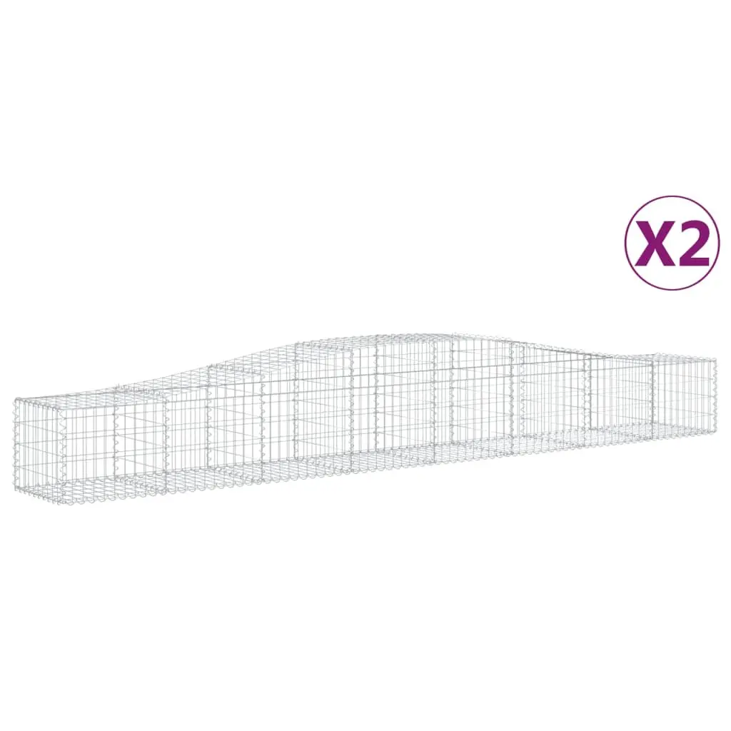 Decorative Arched Gabion Baskets Set for Garden Walls