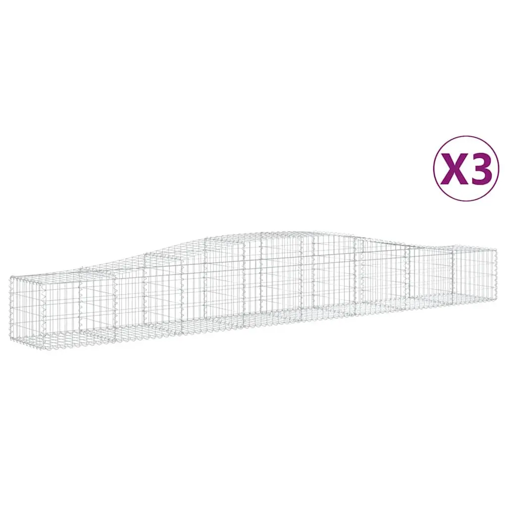 Arched Gabion Baskets Set for Garden Walls
