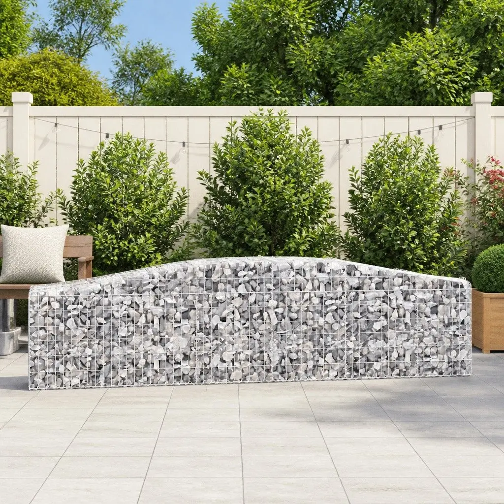 Arched Gabion Baskets 2pc Outdoor Wall Kit