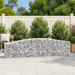 Arched Gabion Baskets 2pc Garden Barrier Retaining Wall Decorative Outdoor Cage