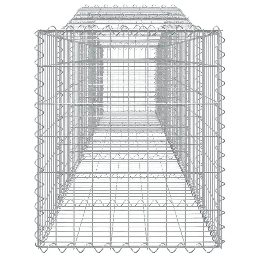 Arched Gabion Baskets 5 pcs for Garden Barrier