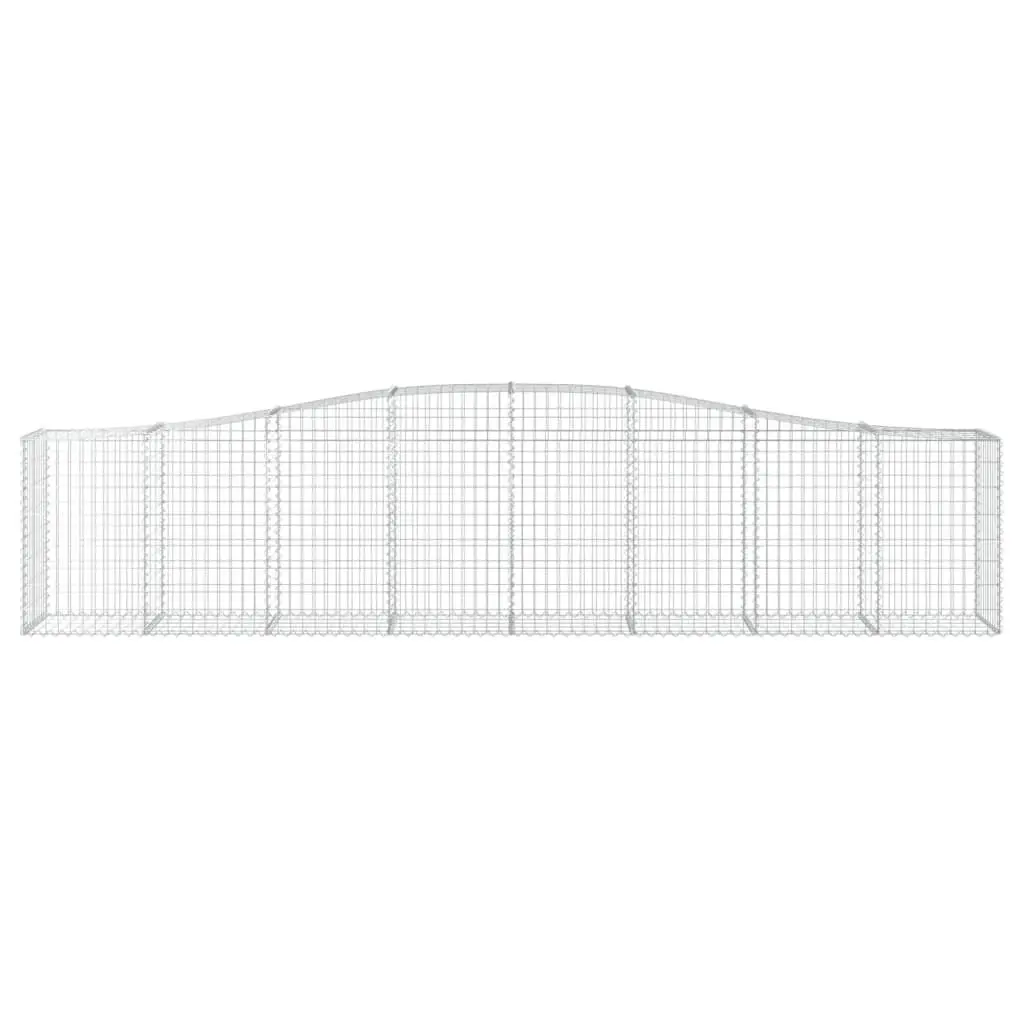 Arched Gabion Baskets 2pcs 400x50x80/100cm