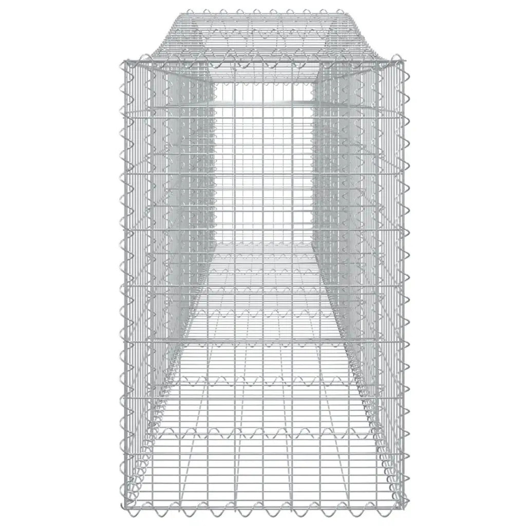 Arched Gabion Baskets 2pcs 400x50x80/100cm