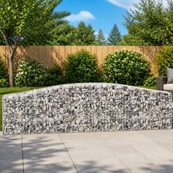 Sturdy Arched Gabion Baskets Set for Outdoor Use