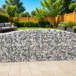 Sturdy Arched Gabion Baskets 2 pcs 400x50x100/120 cm