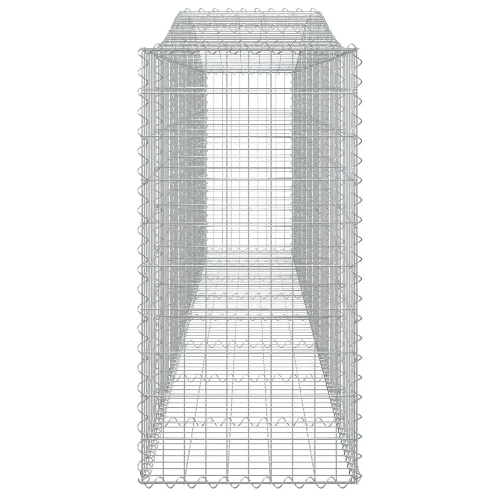 Arched Gabion Baskets 3 pcs Garden Barrier Retaining Wall Decorative Outdoor