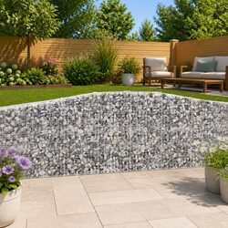 Premium Arched Gabion Baskets 4 pcs 400x50x100/120 cm