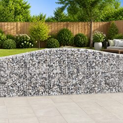 Premium Arched Gabion Baskets 6 pcs 400x50x100/120 cm